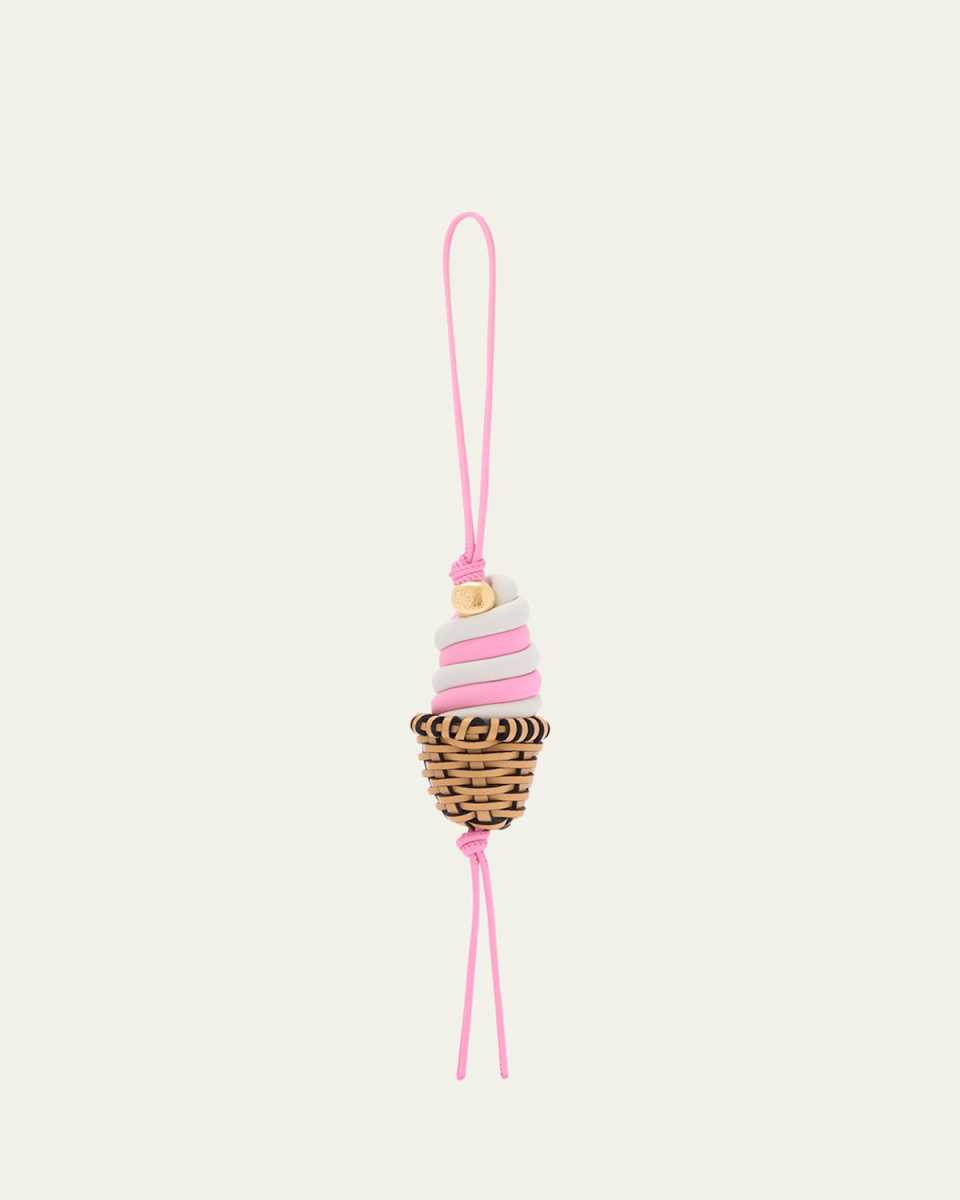 x Paula's Ibiza Ice Cream Charm in Leather